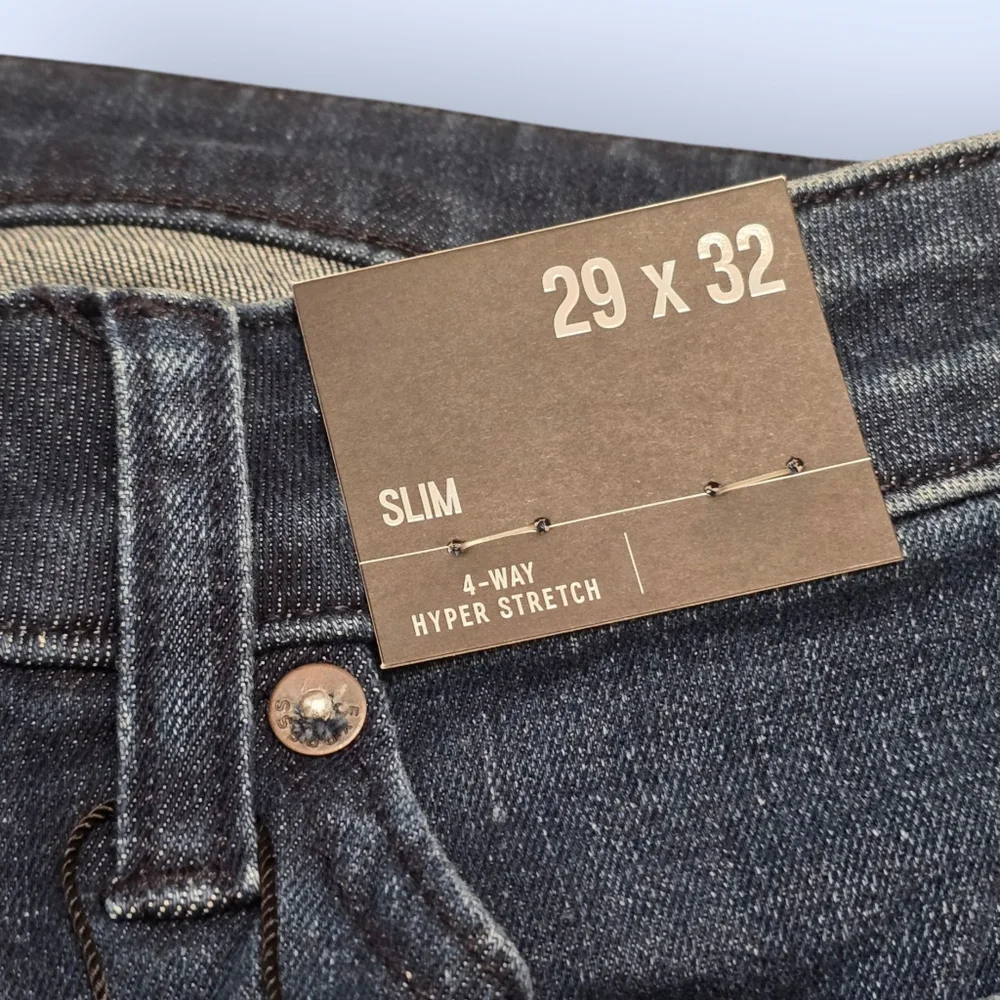 Express Straight Dark Wash 4-Way‎ Hyper Stretch Jeans Mens Size 29/32